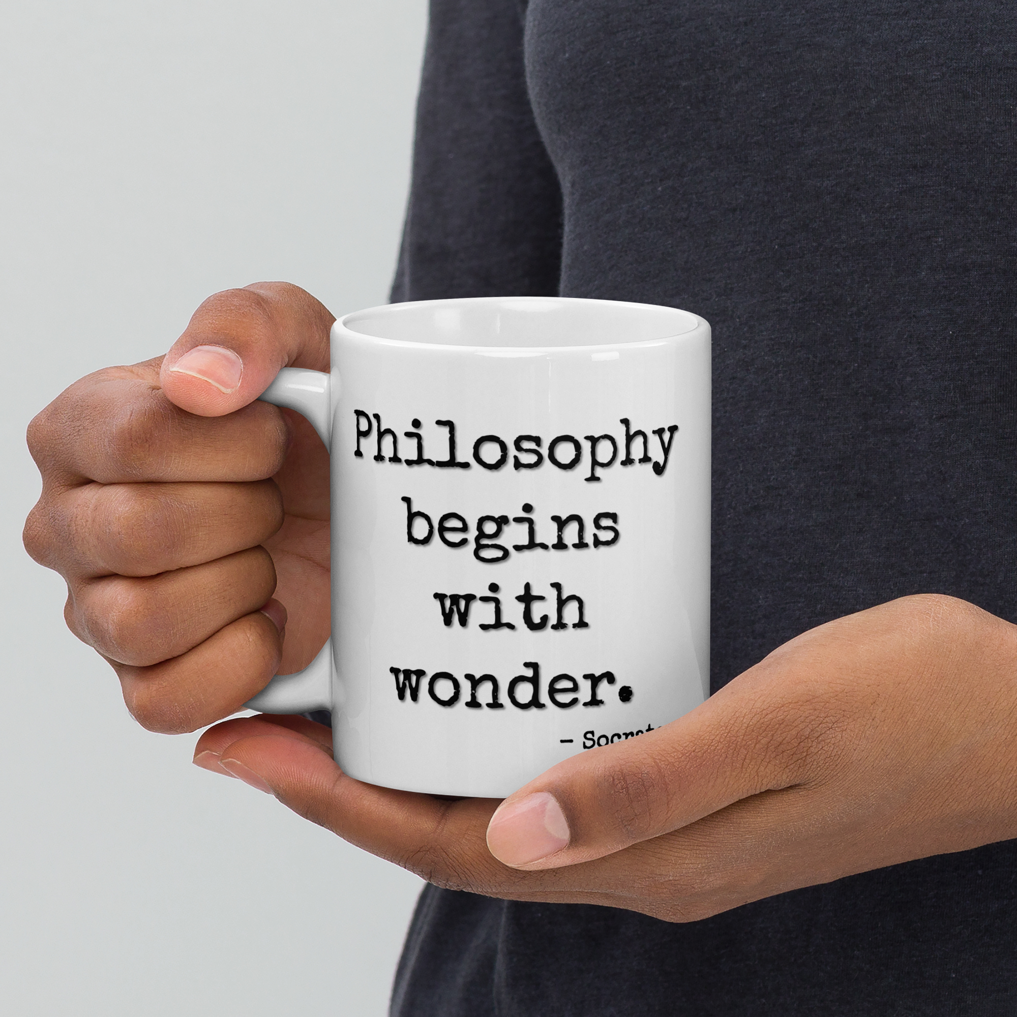 Philosophy Begins With Wonder Mug β 11 oz Ceramic Coffee Mug - Image 2